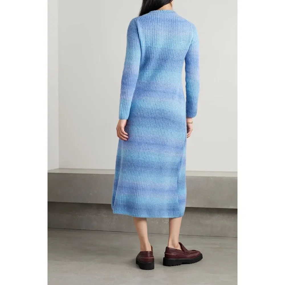NWT Vince Space Dye Dress in Tide Combo Size XS Retail $565
